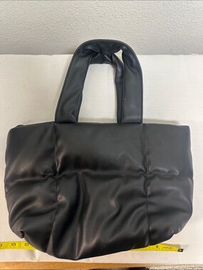 Free People Black Quilted Tote Bag - Stylish Women’s Handbag